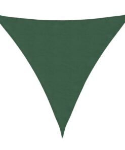 vidaXL Zonnescherm driehoekig 4x4x4 m oxford stof donkergroen