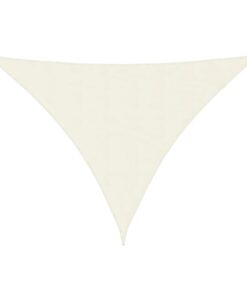 vidaXL Zonnescherm driehoekig 4x5x5 m oxford stof crèmekleurig