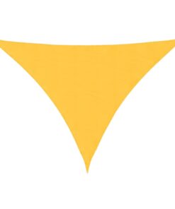 vidaXL Zonnescherm driehoekig 4x5x5 m oxford stof geel