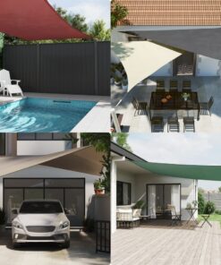 vidaXL Zonnescherm driehoekig 4x5x6