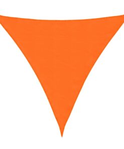 vidaXL Zonnescherm driehoekig 5x5x5 m oxford stof oranje