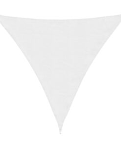 vidaXL Zonnescherm driehoekig 5x5x5 m oxford stof wit