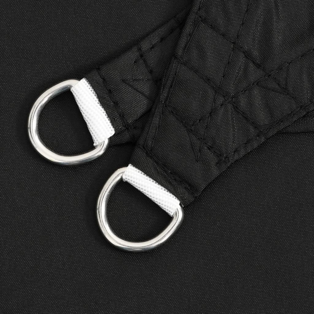 vidaXL Zonnescherm driehoekig 5x5x6 m oxford stof zwart - Image 5