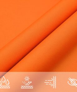 vidaXL Zonnescherm driehoekig 5x6x6 m oxford stof oranje