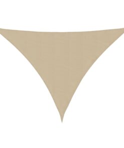 vidaXL Zonnescherm driehoekig 5x7x7 m oxford stof beige
