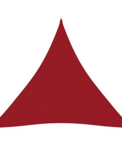 vidaXL Zonnescherm driehoekig 6x6x6 m oxford stof rood