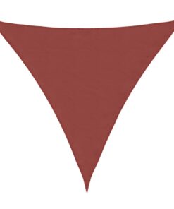 vidaXL Zonnescherm driehoekig 6x6x6 m oxford stof terracottakleurig
