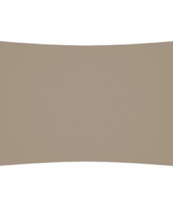 vidaXL Zonnescherm rechthoekig 2x4 m oxford stof taupe