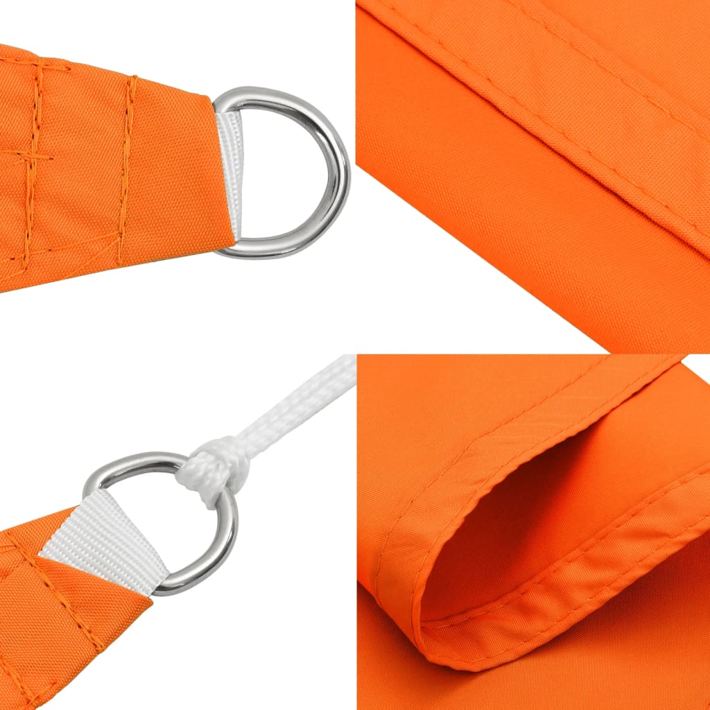 vidaXL Zonnescherm rechthoekig 3,5x5 m oxford stof oranje