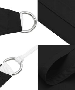 vidaXL Zonnescherm rechthoekig 3,5x5 m oxford stof zwart