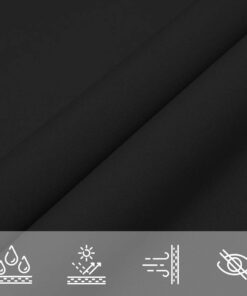 vidaXL Zonnescherm rechthoekig 3,5x5 m oxford stof zwart