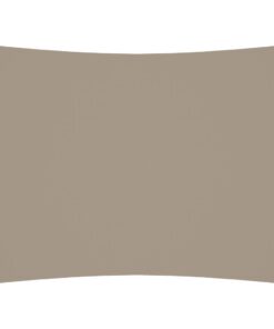 vidaXL Zonnescherm rechthoekig 3x4 m oxford stof taupe