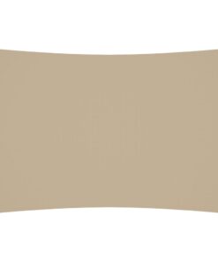 vidaXL Zonnescherm rechthoekig 3x5 m oxford stof beige