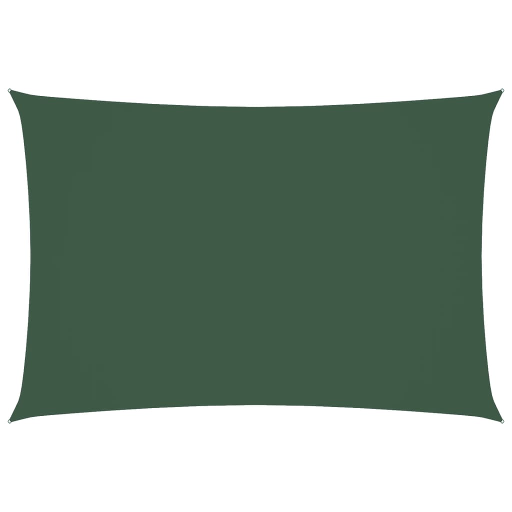 vidaXL Zonnescherm rechthoekig 3x5 m oxford stof donkergroen