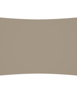 vidaXL Zonnescherm rechthoekig 3x5 m oxford stof taupe