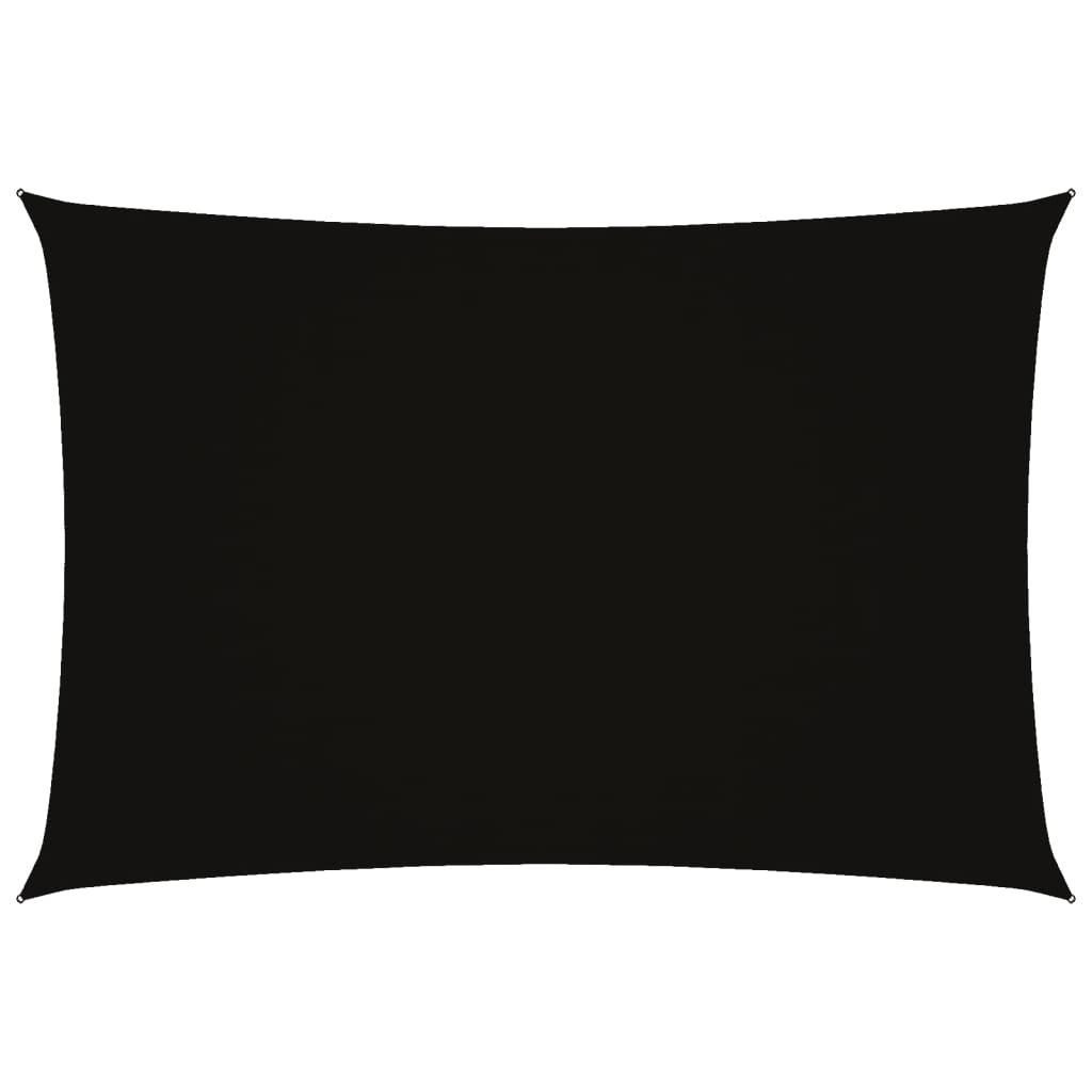 vidaXL Zonnescherm rechthoekig 3x5 m oxford stof zwart