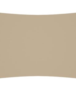 vidaXL Zonnescherm rechthoekig 4x5 m oxford stof beige