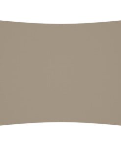 vidaXL Zonnescherm rechthoekig 4x5 m oxford stof taupe