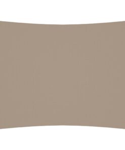 vidaXL Zonnescherm rechthoekig 4x6 m oxford stof taupe