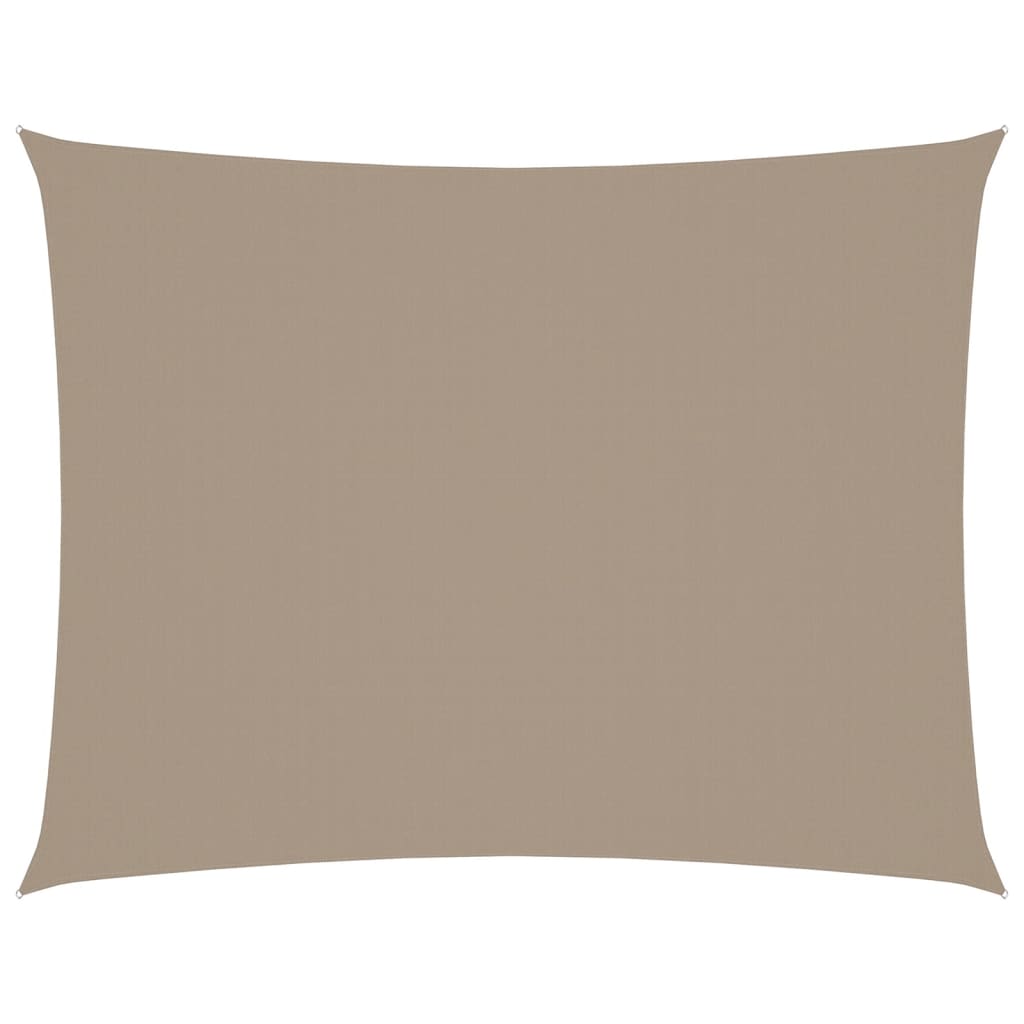 vidaXL Zonnescherm rechthoekig 4x6 m oxford stof taupe