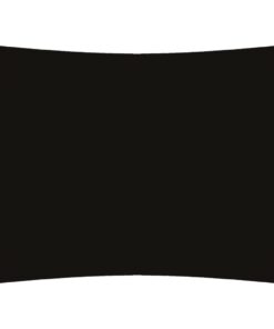 vidaXL Zonnescherm rechthoekig 4x6 m oxford stof zwart