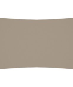 vidaXL Zonnescherm rechthoekig 4x7 m oxford stof taupe