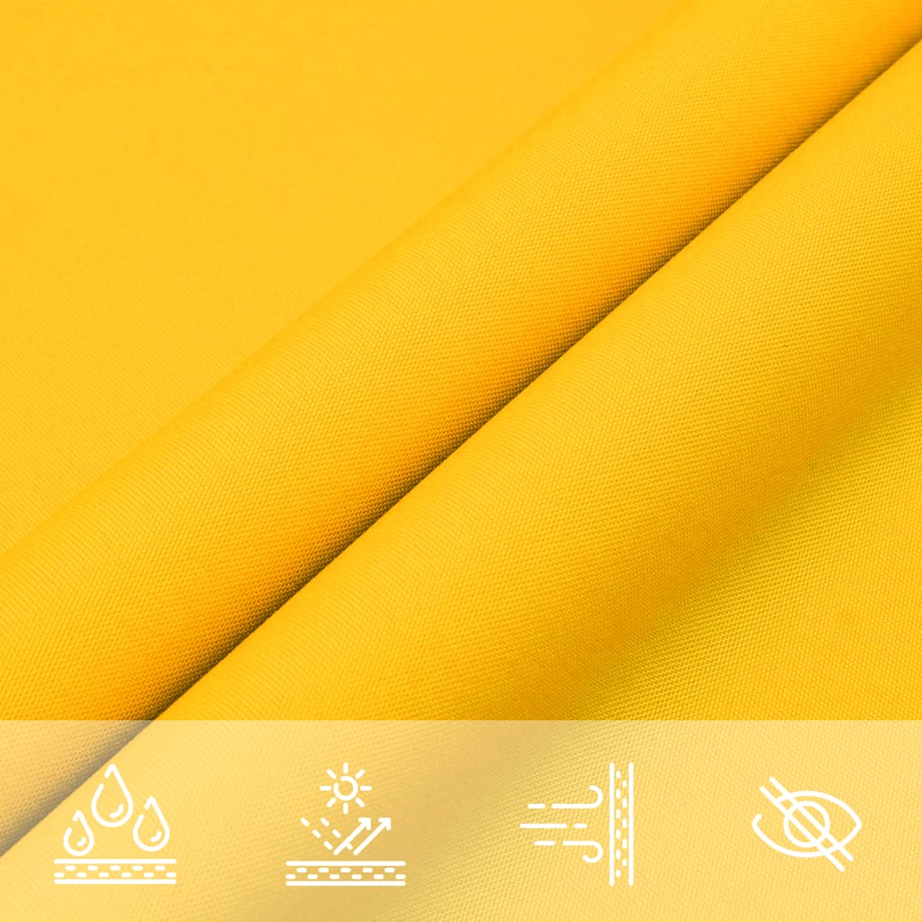 vidaXL Zonnescherm rechthoekig 5x6 m oxford stof geel - Image 5