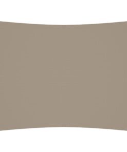 vidaXL Zonnescherm rechthoekig 5x6 m oxford stof taupe