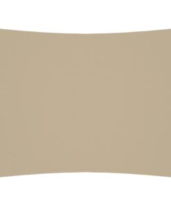 vidaXL Zonnescherm rechthoekig 5x7 m oxford stof beige