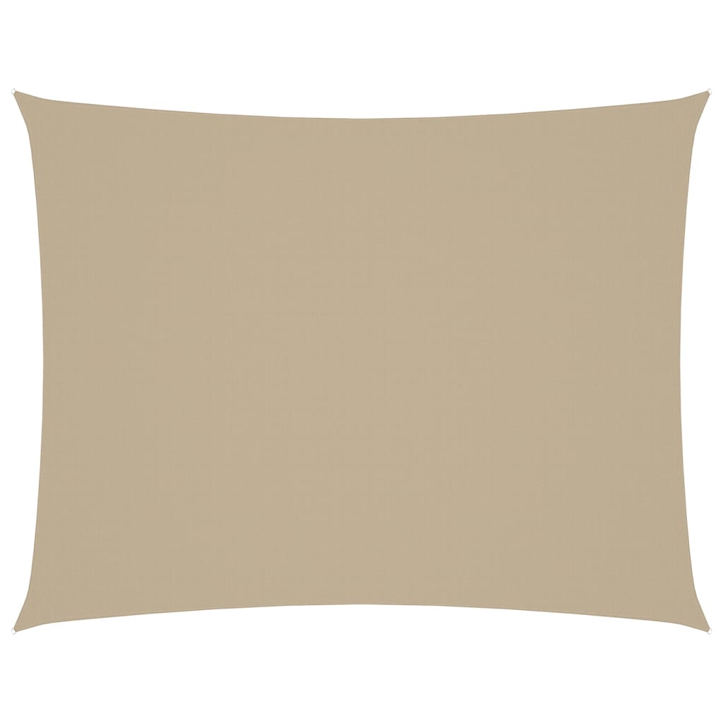 vidaXL Zonnescherm rechthoekig 5x7 m oxford stof beige