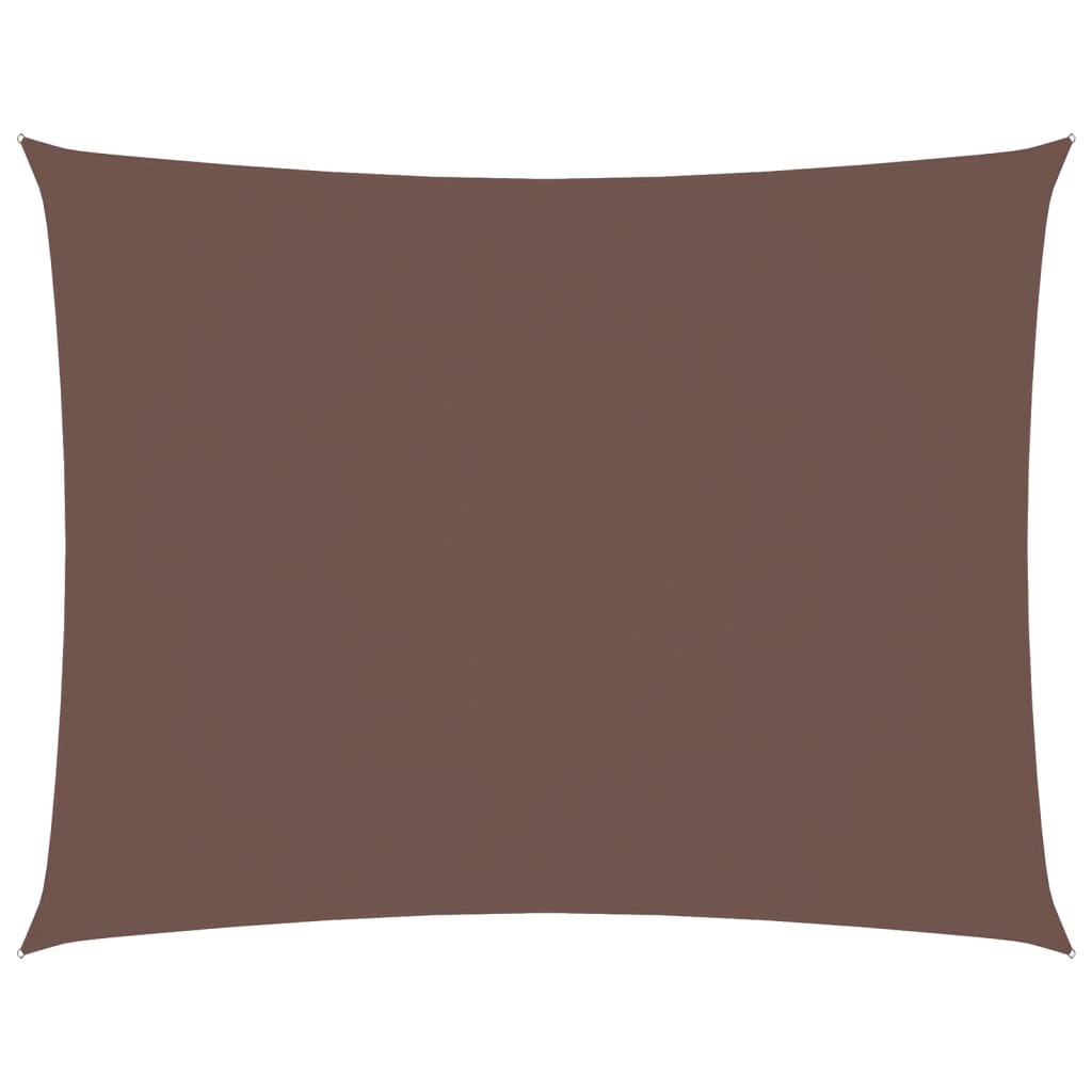 vidaXL Zonnescherm rechthoekig 5x7 m oxford stof bruin