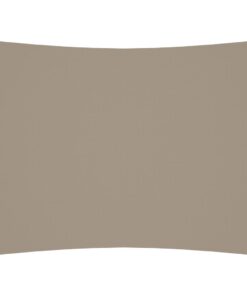 vidaXL Zonnescherm rechthoekig 5x7 m oxford stof taupe
