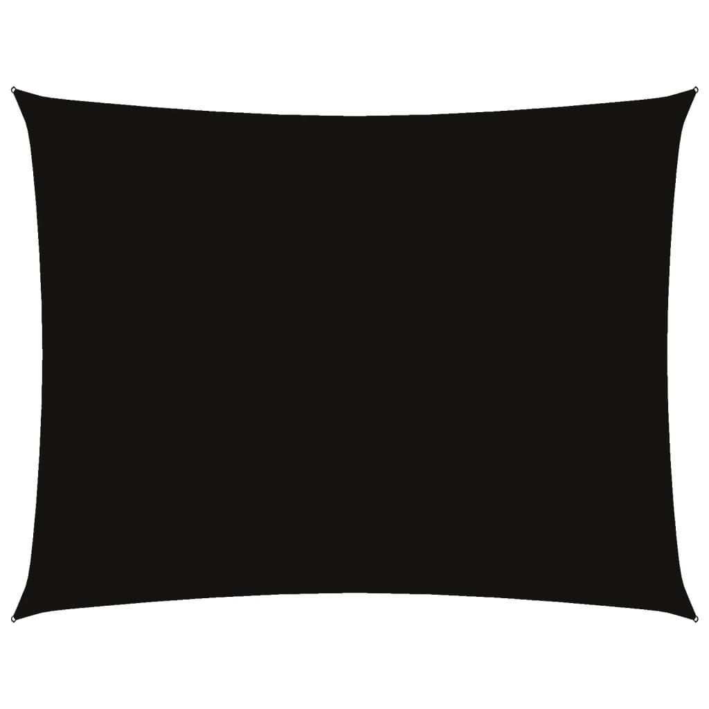 vidaXL Zonnescherm rechthoekig 5x7 m oxford stof zwart