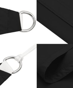 vidaXL Zonnescherm rechthoekig 5x7 m oxford stof zwart
