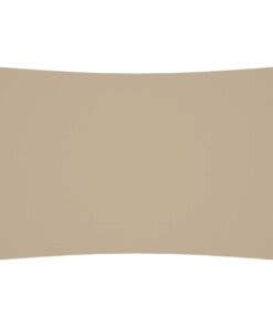 vidaXL Zonnescherm rechthoekig 5x8 m oxford stof beige