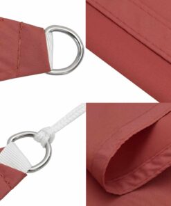 vidaXL Zonnescherm rechthoekig 5x8 m oxford stof terracottakleurig