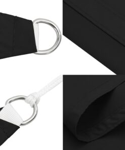 vidaXL Zonnescherm rechthoekig 5x8 m oxford stof zwart