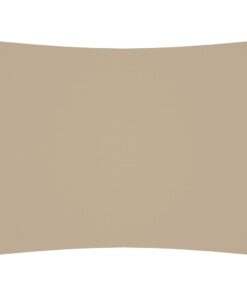 vidaXL Zonnescherm rechthoekig 6x7 m oxford stof beige
