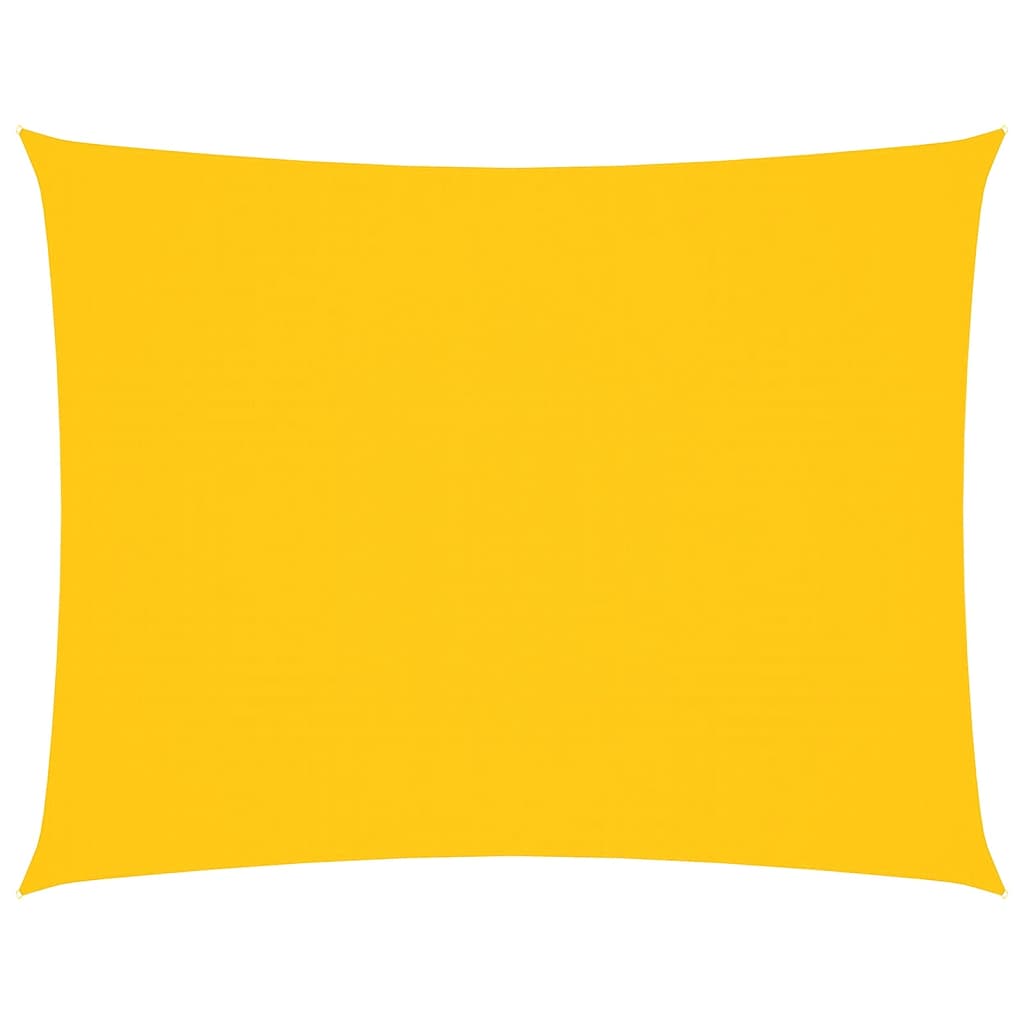 vidaXL Zonnescherm rechthoekig 6x7 m oxford stof geel