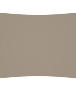vidaXL Zonnescherm rechthoekig 6x7 m oxford stof taupe