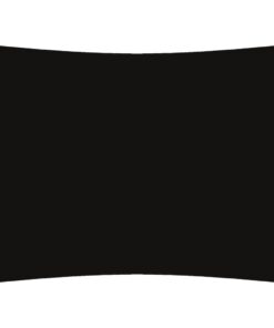 vidaXL Zonnescherm rechthoekig 6x7 m oxford stof zwart