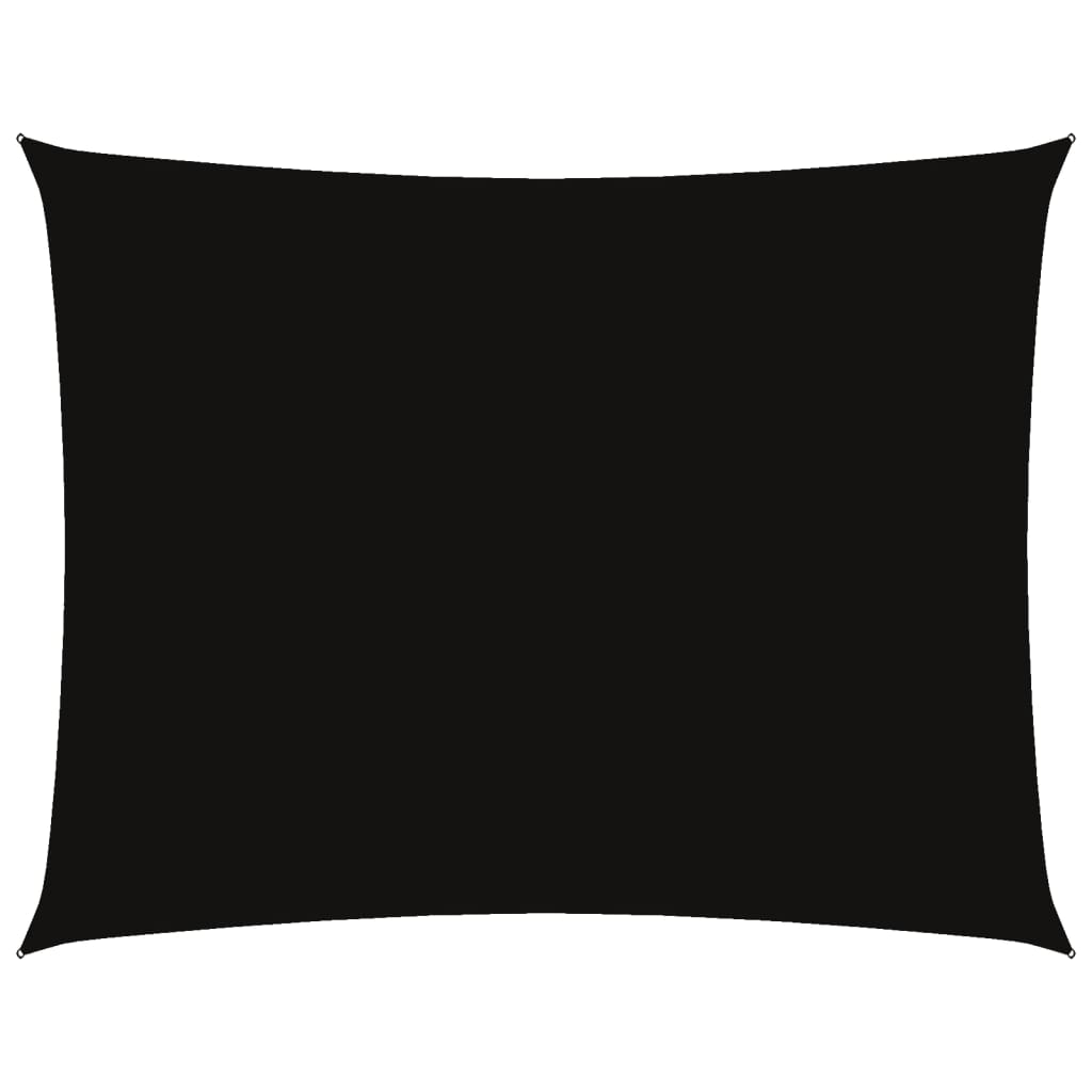 vidaXL Zonnescherm rechthoekig 6x7 m oxford stof zwart