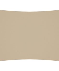 vidaXL Zonnescherm rechthoekig 6x8 m oxford stof beige