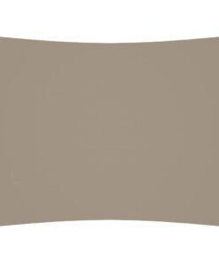 vidaXL Zonnescherm rechthoekig 6x8 m oxford stof taupe