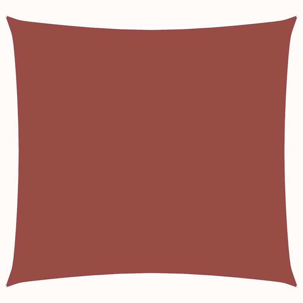 vidaXL Zonnescherm vierkant 3x3 m oxford stof terracottakleurig