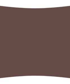 vidaXL Zonnescherm vierkant 4x4 m oxford stof bruin