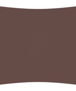 vidaXL Zonnescherm vierkant 5x5 m oxford stof bruin