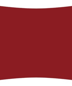 vidaXL Zonnescherm vierkant 5x5 m oxford stof rood