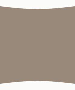vidaXL Zonnescherm vierkant 5x5 m oxford stof taupe