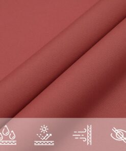 vidaXL Zonnescherm vierkant 5x5 m oxford stof terraccota